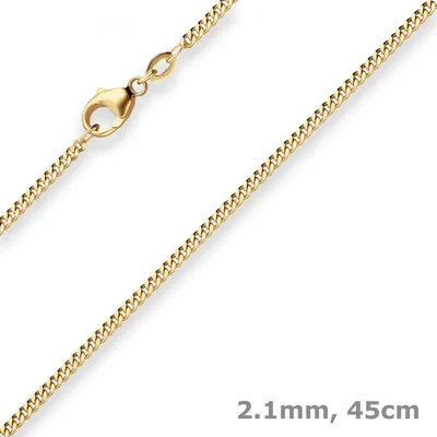 2-1mm-Panzerkette-aus-375-Gelbgold-45cm