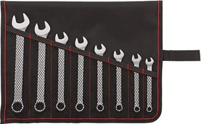 Produktbild von FORMAT Ringmaulschlüssel-Satz DIN3113A 8-19mm, 8-teilig in Rolltasche