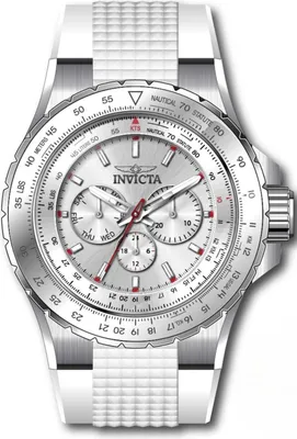 Zdjęcie produktu dla Invicta Aviator 50100 Zegarek Męski - Mechanizm Kwarcowy - Stal Nierdzewna z Srebrną Tarcza - 50 mm
