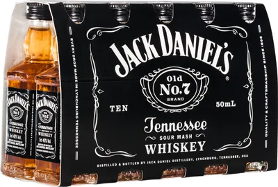 Produktbild von Jack Daniel's Old No. 7 Tennessee Whiskey | 40 % vol | 10 x 0,05 l