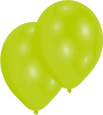 Produktbild von Latexballons Limettengrün 10Stk 27,5cm