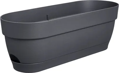 Produktbild von elho® Vibia campana Balkonkasten Anthrazit 50 cm - Kunststoff