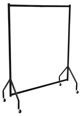 Image de A. Porte-vêtements robuste, dimensions 1,21 x 1,52 m, couleur noire