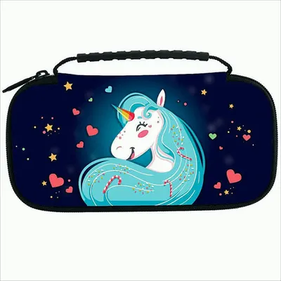Produktbild von NACON Unicorn, Hartschalenkoffer, Nintendo, Mehrfarbig, Nintendo Switch, Nintendo Switch Lite, Kratzresistent, Schockresistent, Tragetasche