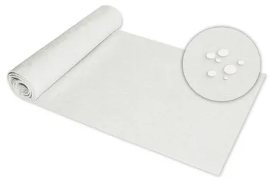 Produktbild von Tischläufer 33x160 cm weiß Leinenoptik beschichtet Lotuseffekt Tischband Mitteldecke