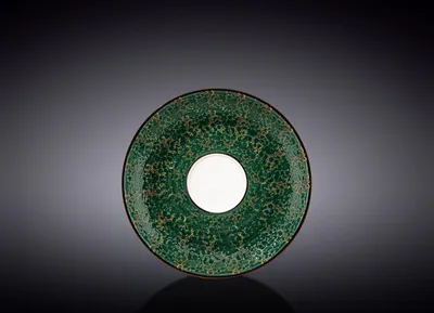 Image de Assiette à dessert Wilmax, diamètre 15 cm, couleur verte, en porcelaine