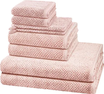 Produktbild von Cawö Pure 2 X Wasch- 2 X Gäste- 2 X Dusch- 2 X Handtuch im Set Elegante Bordüre für stilvolle Akzente, Weiches Material für besten Komfort, Hohe Saugfähigkeit und Pflegeleichtigkeit
