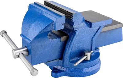 Zdjęcie produktu dla HYCHIKA, obrotowy zacisk śrubowy o zakresie szczęk 125 mm, wykonany z wysokiej jakości stali