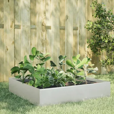 Produktbild von "2026 Aktion"Garten-Pflanzgefäß/Hochbeet Moderne - Pflanzkübel - Blumentopf 100x100x33,5cm Edelstahl Promotion660848 - Beete