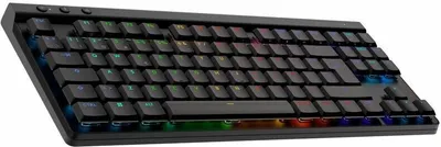 Produktbild von Logitech G G515 LIGHTSPEED TKL, Verkabelt & Kabellos, RF Wireless + Bluetooth, Mechanischer Switch, QWERTY, RGB-LED, Schwarz