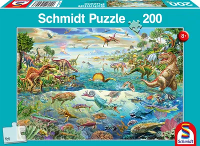 Zdjęcie produktu dla Puzzle 200 Świat dinozaurów G3