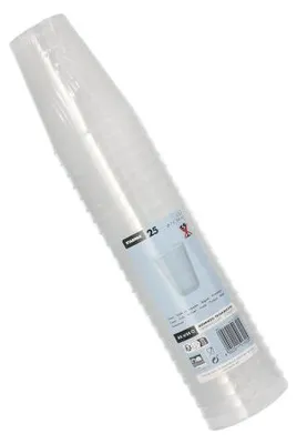 Produktbild von Mehrweg-Trinkbecher PP 0,2 l Ø 7,5 cm · 9,6 cm transluzent extra stabil