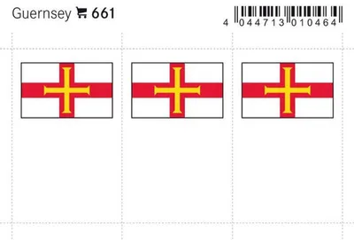 Produktbild von Lindner 661 Flaggen-Sticker: Guernsey