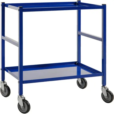 Produktbild von Kongamek Tischwagen 625x414mm Ladefläche in blau ohne Bremse