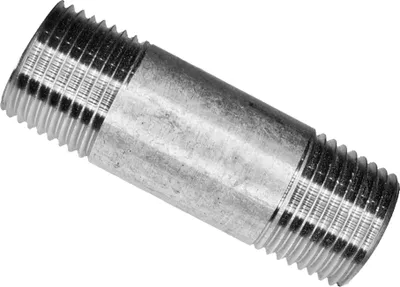 Produktbild von Rohrdoppelnippel verzinkt Gewindegröße: 1/2 Zoll Größe: 80 mm