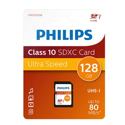 Obrázek produktu pro Philips FM12SD55B/00 Karta Philips SDXC 128GB Class 10 UHS-I U1