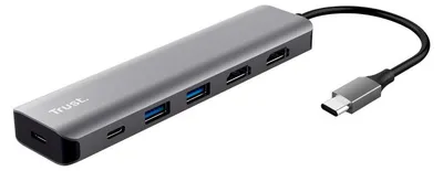 Obrázek produktu pro Trust Dalyx, Kabel, USB 3.2 Gen 1 (3.1 Gen 1) Type-C, 85 W, Šedá, 5 Gbit/s, 3840 x 2160 px