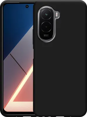 Image de Cazy Coque compatible avec Xiaomi Poco M7 4G Coque en Silicone – Coque Flexible – Noir