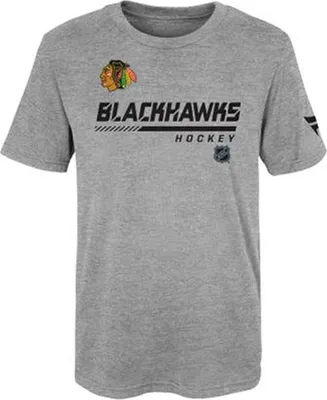 Produktbild von OUTERSTUFF NHL Apro Prime Baumwoll, Kurzarm Junior-T-Shirt, Blackhawks, Größe: M (10-12 Jahre)