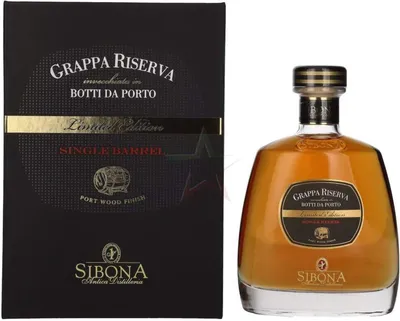 Immagine prodotto di Sibona GRAPPA RISERVA botti da Porto SINGLE BARREL Limited Edition 44 %  0,70 lt.