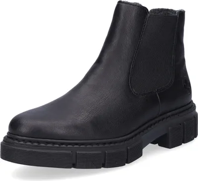 Obrázok produktu pre Rieker dámske chelsea boot trendy členkové topánky s objemnou podrážkou na zips M3854, veľkosť:37 EU, farba:Black