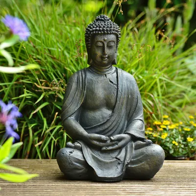 Produktbild von Dhyana-Buddha Garten Buddha Figur 38cm