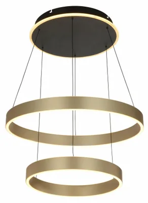 Image de Suspension GEETI Marling 80 W, 8 000 lm, 3 000 K, noir / or