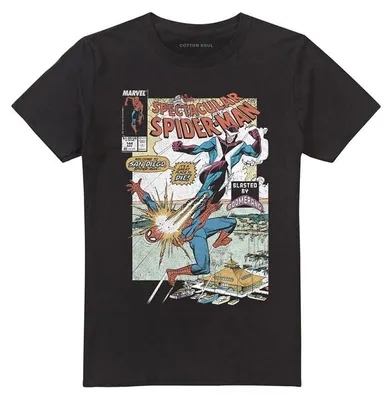 Produktbild von Spider-Man T-Shirt Herren Retro Blasted by Boomerang schwarz L