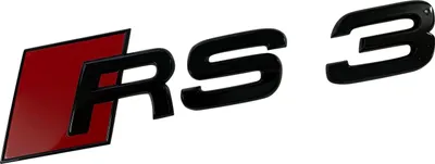Image de Original Audi Black Edition RS3 8P 8V Emblème en noir arrière