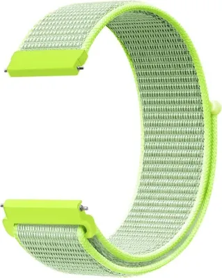 Produktbild von Smartwatch Armband Armbänder 20 / 22 mm für Samsung Galaxy LG Watch Honor Garmin, Farbe:Hellgelb, Stegbreite:22 mm