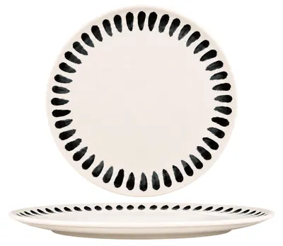 Obrázok produktu pre Bonna Pizza Teller - Čierna farba - Porcelán - 32 cm