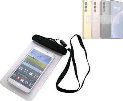 Produktbild von K-S-Trade Schutz Hülle Handy Hülle Kompatibel mit Meizu 20 Beach Bag wasserdicht 16cm x 10cm Schutzhülle Staub Sand Flachwasser Beachbag Case