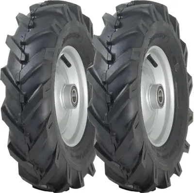 Produktbild von 4,80/4,00-8 Rotovator-Felge mit offener Mitte und Stollen, 25-mm-Kugellager (2er-Set)