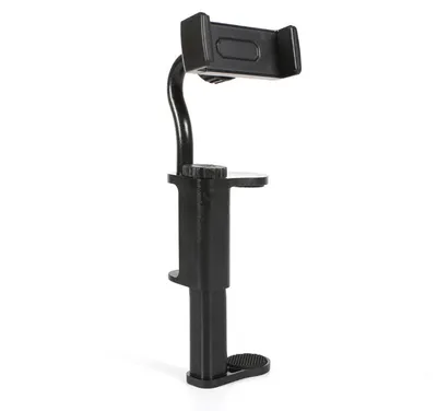 Immagine prodotto di Supporto per telefono a forma di chitarra, leggero, antiscivolo, con supporto regolabile e ruotabile a 360° per ukulele e basso