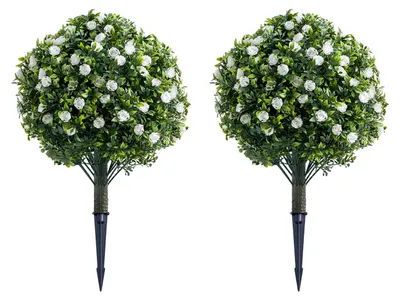 Immagine prodotto di Albero di fiori artificiale, design realistico, facile manutenzione, BIANCO