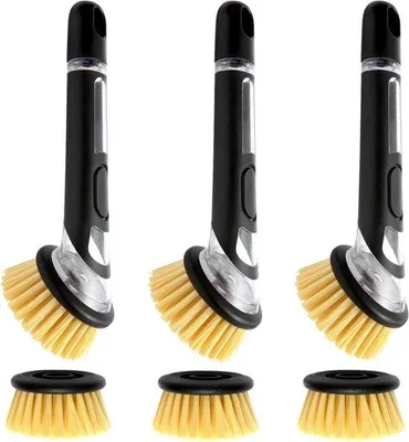 Produktbild von Famanu Spülbürste mit Seifenspender - Flexible Küchenbürste