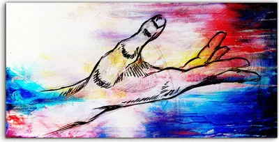Produktbild von Coloray Acrylbild 140x70  Wandbild Acrylbilder Zeichnung Bleistiftskizze auf Papier