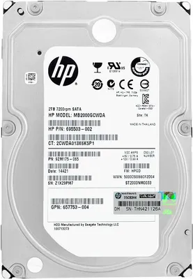 Obrázek produktu pro Pevný disk HP MB2000GCWDA 2TB 6G 7,2k 3,5'' SATA III 695503-002