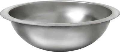 A stainless steel sink bowl.
