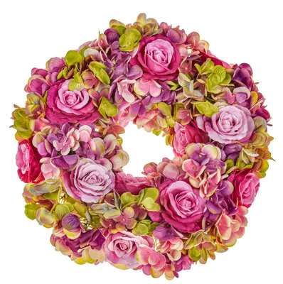 Immagine prodotto di con Fiori di Rose e Ortensie Ø 30 cm