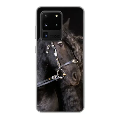 Produktbild von MuchoWow® Handyhülle Schutzhülle Hülle für Samsung Galaxy S20 Ultra Pferd - Halfter - Mähne Silikon Softcase Handy Hülle - Karteninhaber