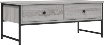 Produktbild von vidaXL Couchtisch Grau Sonoma 101x49x39,5 cm Holzwerkstoff