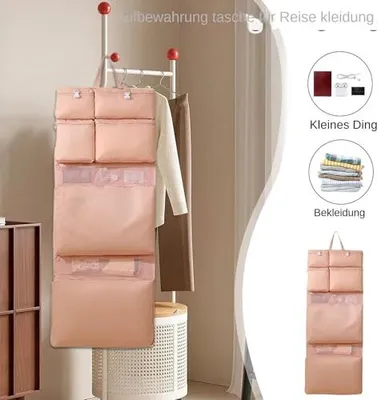 Produktbild von Aufbewahrungstasche, Gepäckorganisator, multifunktionales Reisewandmontage Leichter, vielseitiger Gebrauch robuster Verbesserung der Organisationsreis