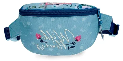 Produktbild von Wild Flowers Kleine Blaue Bauchtasche 27x11x6,5 cm Polyester