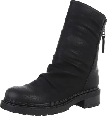 Produktbild von Ital-Design Damen Stiefeletten  Lederoptik Western- & Bikerboots 90458179 Schwarz Gr.  40