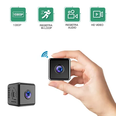 Produktbild von HD Mini WLAN Netzwerkkamera für zu Hause mit Nachtsicht und Magnethalterung