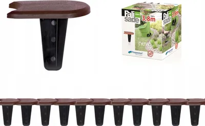 Produktbild von Prosperplast Garten Palisade Flach 1 Braun 3.8M