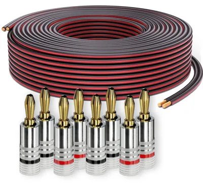 Produktbild von PureLink Lautsprecherkabel Boxenkabel OFC 2x2,50mm² 20m mit Bananenstecker