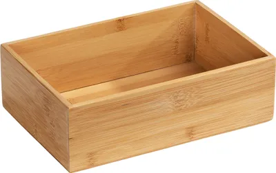 Immagine prodotto di WENKO Scatola di legno di bambù Scatola di stoccaggio Scaffale Organizzazione Cosmetici Bagno WC Terra L