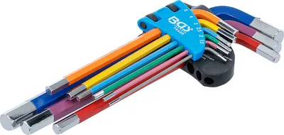 Image de BGS Jeu de clés mâles coudées multicolores 1,5 - 10 mm 9 pces - 74455